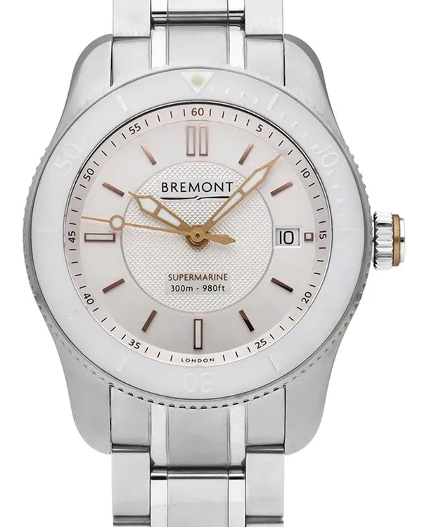 Bremont Supermarine S300 Vigo 40MM White Dial Steel Bracelet (S300-VIGO-B)