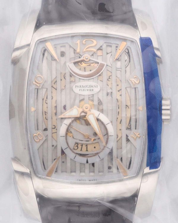 2025 Parmigiani Fleurier Kalpa XI Hebdomadaire 44.7MM Skeleton Dial Leather Strap (PFC101-1200100-HA1241)