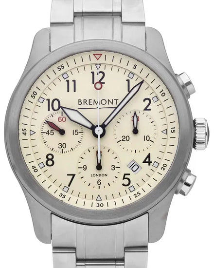 Bremont ALT1-P2 43MM Cream Dial Steel Bracelet (ALT1-P2-CR-B)