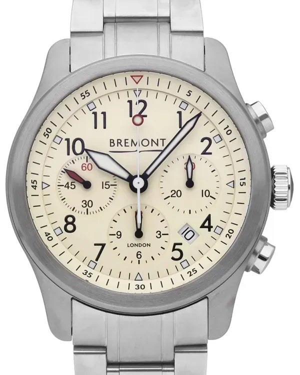 Bremont ALT1-P2 43MM Cream Dial Steel Bracelet (ALT1-P2-CR-B)