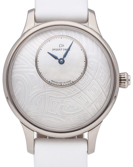 2023 Jaquet Droz Petite Heure Minute L.E. 39MM Silver Dial Textile Strap (J005014570)