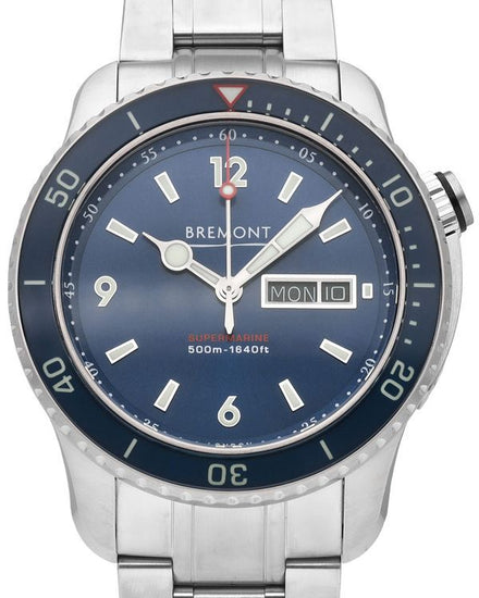 Bremont Supermarine S500 43MM Blue Dial Steel Bracelet (S500-BL-2018-B)
