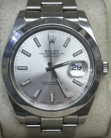 2017 Rolex Datejust 41MM Silver Dial Oyster Bracelet (126300)