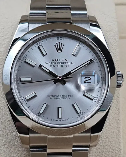 2023 Rolex Datejust 41MM Silver Dial Oyster Bracelet (126300)