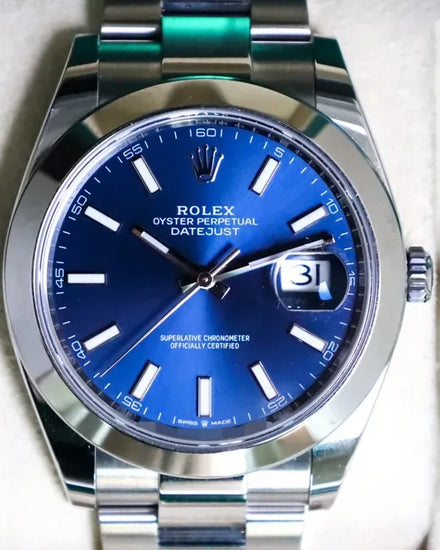 2024 Rolex Datejust 41MM Blue Dial Oyster Bracelet (126300)