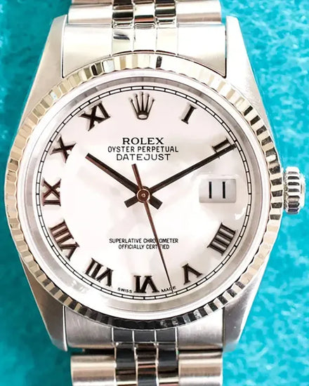Rolex Datejust 36MM White Dial Jubilee Bracelet (16234)