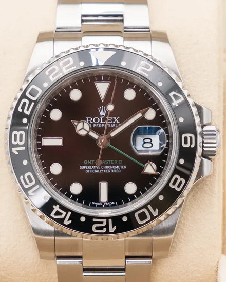 2014 Rolex GMT-Master II 40MM Black Dial Oyster Bracelet (116710LN)