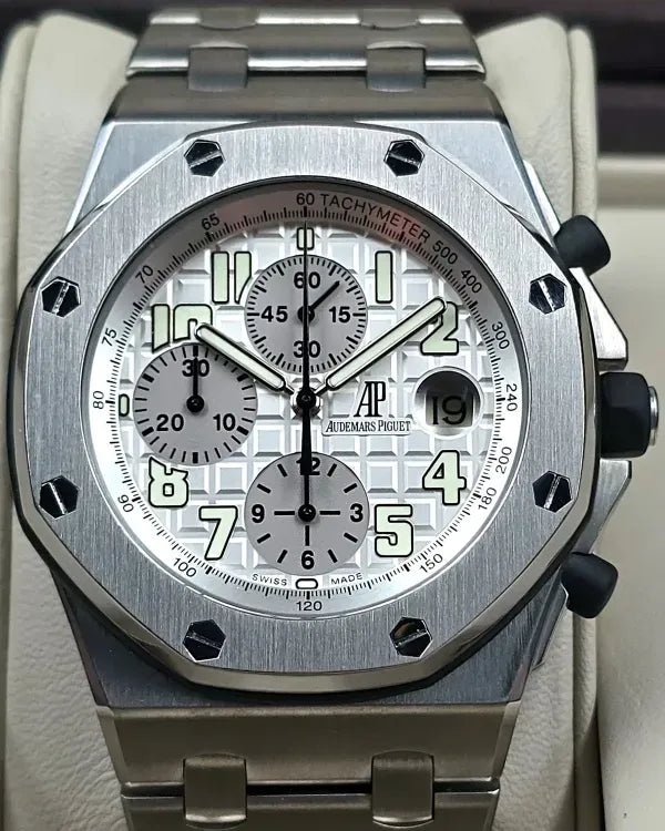 Audemars Piguet Royal Oak Offshore 42MM Silver Dial Titanium Bracelet (25721TI)