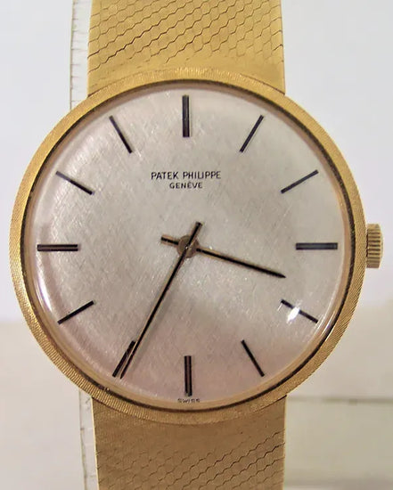 Patek Philippe Calatrava 33MM Off White Dial Yellow Gold Bracelet (3468/5)