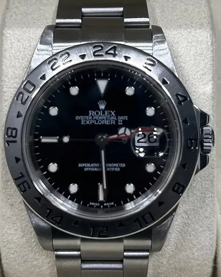 2007 Rolex Explorer II 40MM Black Dial Oyster Bracelet (16570)