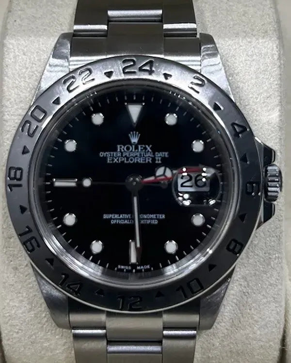 2007 Rolex Explorer II 40MM Black Dial Oyster Bracelet (16570)