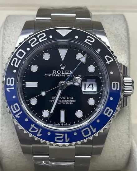 2022 Rolex GMT-Master II "Batman" 40MM Black Dial Oyster Bracelet (126710BLNR)