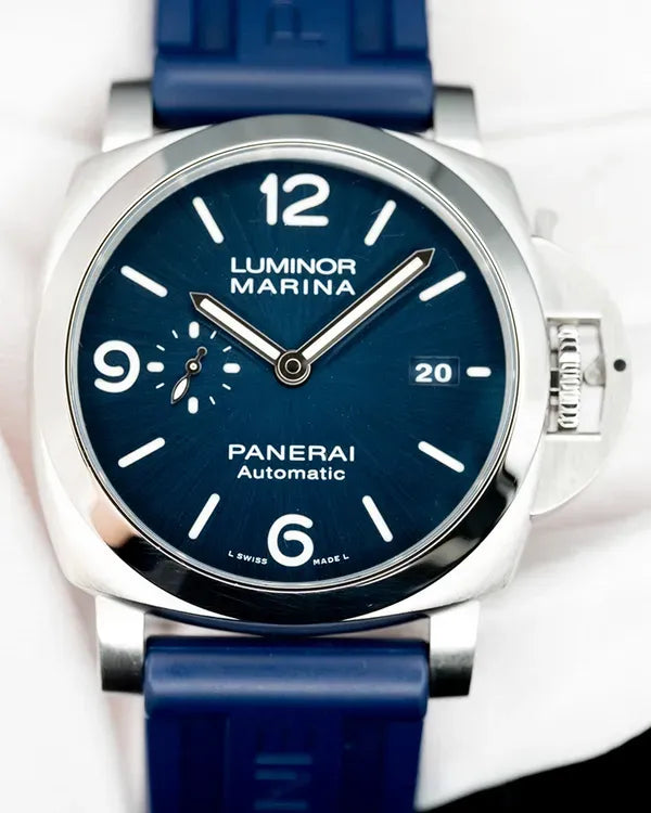 Panerai Luminor 1950 3 Days 44MM Blue Dial Rubber Strap (PAM01313)