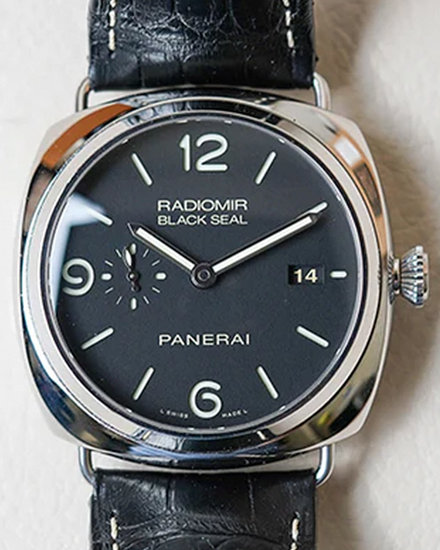 Panerai Radiomir Black Seal 3 Days 45MM Black Dial Leather Strap (PAM00388)