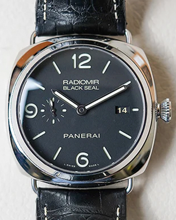 Panerai Radiomir Black Seal 3 Days 45MM Black Dial Leather Strap (PAM00388)