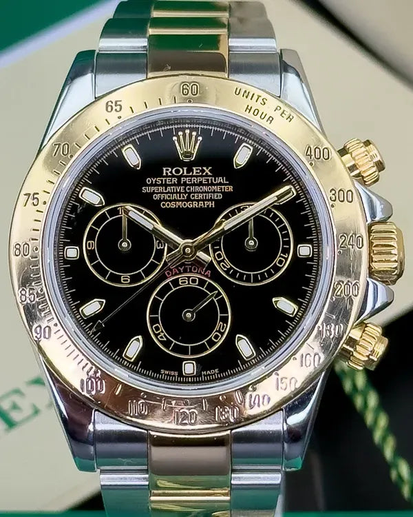 2024 Rolex Cosmograph Daytona 40MM Black Dial Two-Tone Oyster Bracelet (116523)