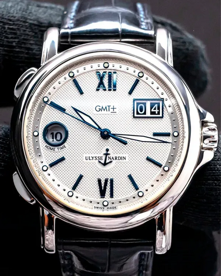 Ulysse Nardin San Marco Big Date 40MM White Dial Leather Strap (223-88)
