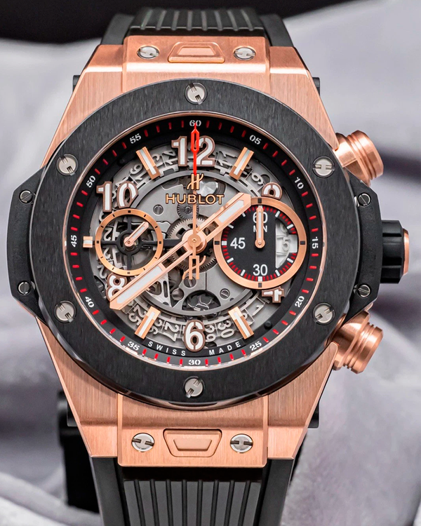 Hublot Big Bang Unico 45MM Skeleton Dial Rubber Strap (411.OM.1180.RX)