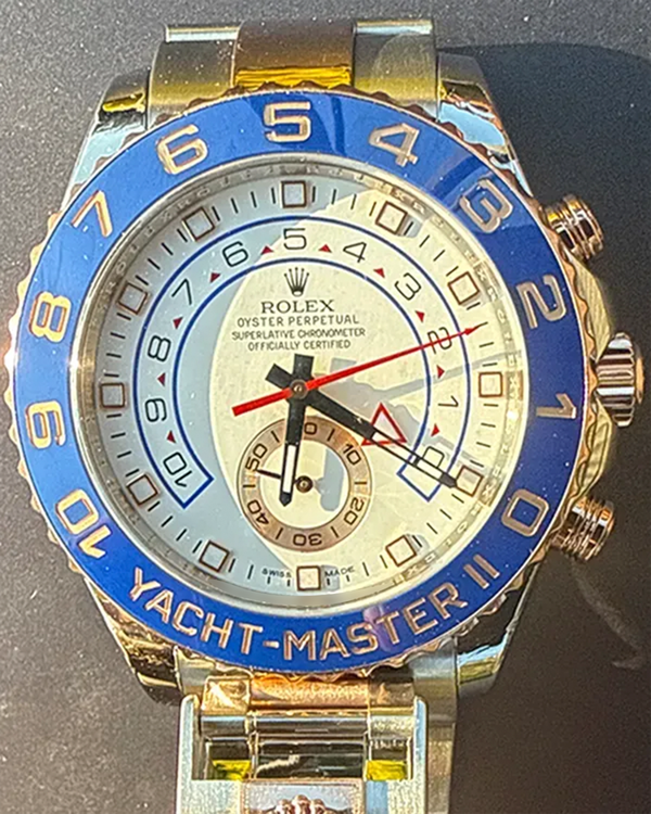 Rolex Yacht-Master II 44MM White Dial Two-Tone Oyster Bracelet (116681)