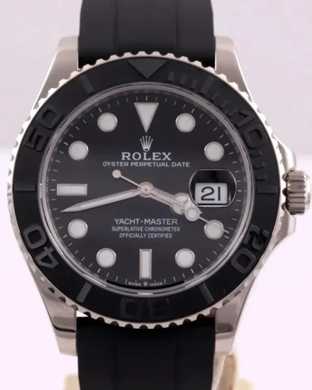 2024 Rolex Yacht-Master 42MM Black Dial Oysterflex Strap (226659)