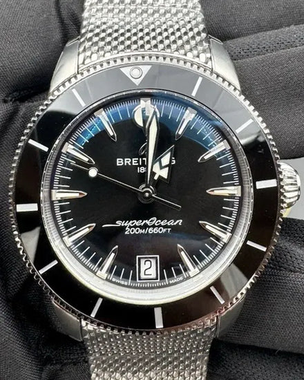 2025 Breitling Superocean Heritage 40MM Black Dial Steel Bracelet (AB3110)
