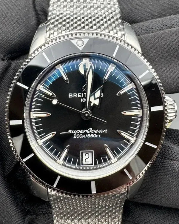 2025 Breitling Superocean Heritage 42MM Black Dial Steel Bracelet (AB3111241B1A1)
