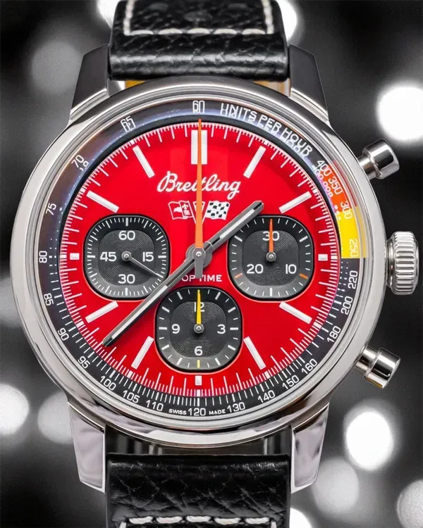 2024 Breitling Top Time B01 "Chevrolet Corvette" 41MM Red Dial Leather Strap (AB01761A1K1X1)