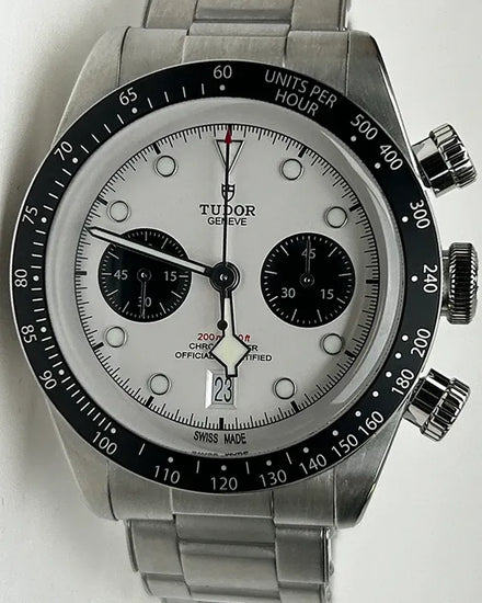 2021 Tudor Black Bay Chrono "Panda" 41MM White Dial Steel Bracelet (79360N)