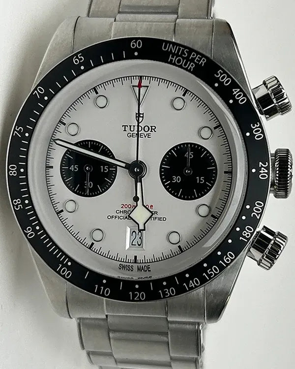 No Reserve - 2021 Tudor Black Bay Chrono "Panda" 41MM White Dial Steel Bracelet (79360N)