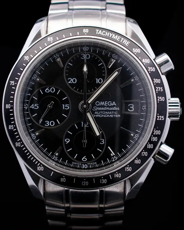 Omega Speedmaster Day-Date 40MM Black Dial Steel Bracelet (3210.50.00)