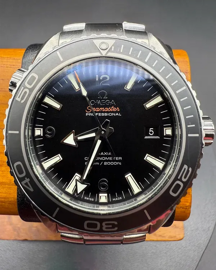 2016 Omega Seamaster Planet Ocean 600M 45.5MM Black Dial Steel Bracelet (232.30.46.21.01.001)