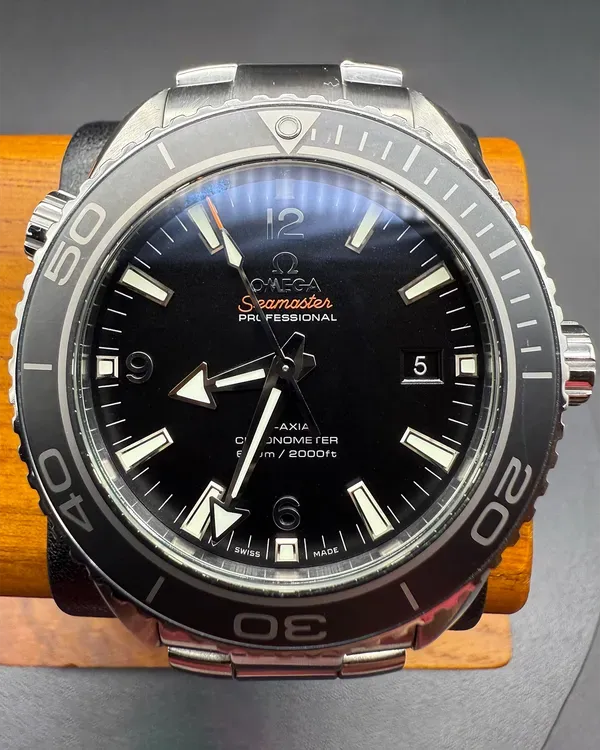 2016 Omega Seamaster Planet Ocean 600M 45.5MM Black Dial Steel Bracelet (232.30.46.21.01.001)