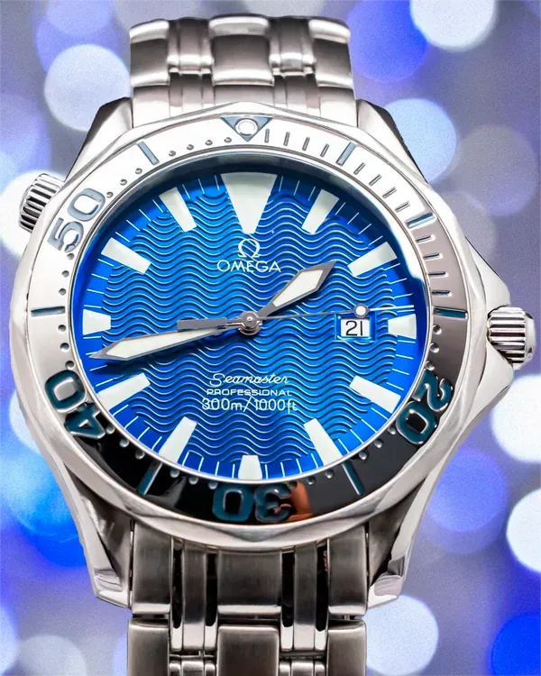 Omega Seamaster 41MM Quartz Blue Dial Steel Bracelet (2265.80.00)