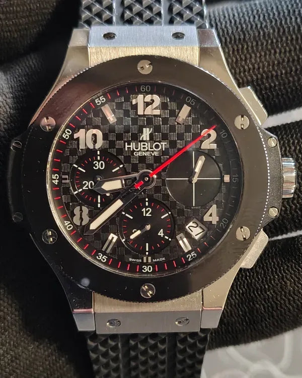 Hublot Big Bang 41MM Carbon Fiber Dial Rubber Strap (342.SB.131.RX)
