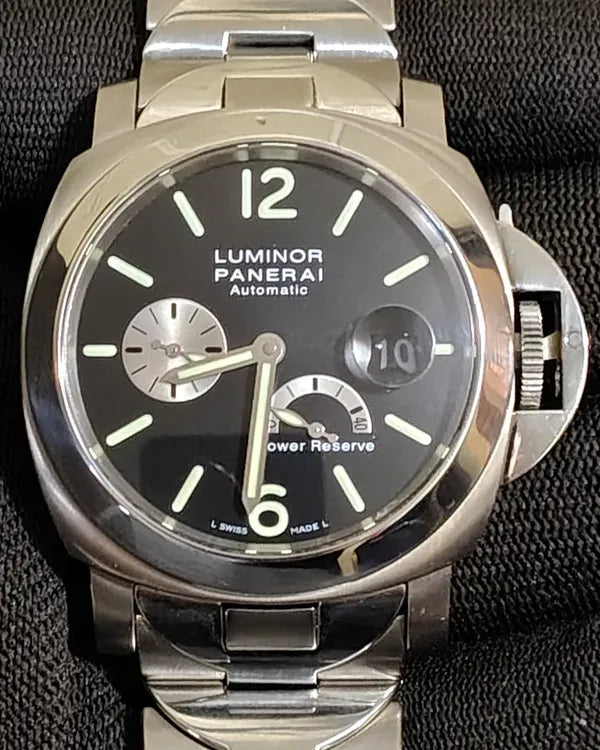 Panerai Luminor Power Reserve 44MM Black Dial Titanium Bracelet (PAM00171)