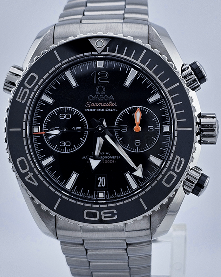 2022 Omega Seamaster Planet Ocean 600M Chronograph 45.5MM Black Dial Steel Bracelet (215.30.46.51.01.001)