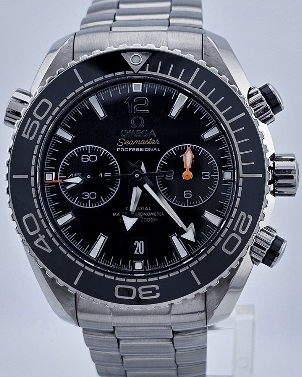 2022 Omega Seamaster Planet Ocean 600M Chronograph 45.5MM Black Dial Steel Bracelet (215.30.46.51.01.001)