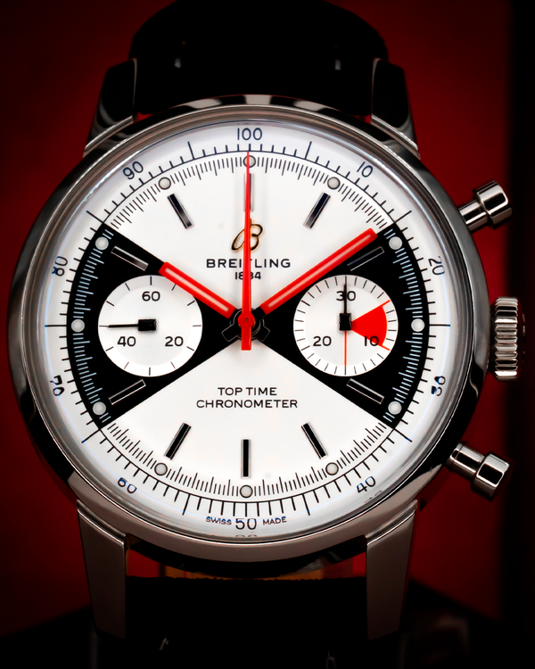 2020 Breitling Top Time 1961 "Zorro" L.E. 41MM White Dial Leather Strap (A23310121G1X1)