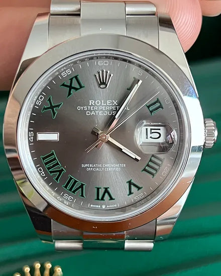 2025 Rolex Datejust "Wimbledon" 41MM Slate Dial Oyster Bracelet (126300)