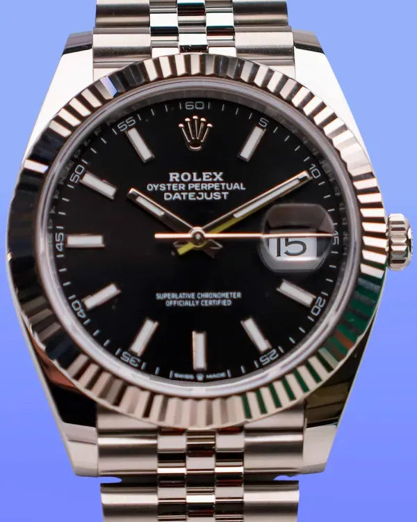 2025 Rolex Datejust 41MM Black Dial Jubilee Bracelet (126334)