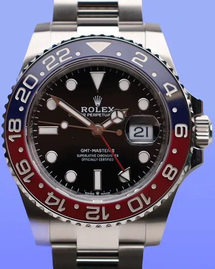 2025 Rolex GMT-Master II "Pepsi" 40MM Black Dial Oyster Bracelet (126710BLRO)