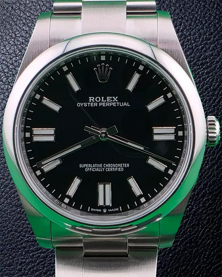 2022 Rolex Oyster Perpetual 41MM Black Dial Oyster Bracelet (124300)
