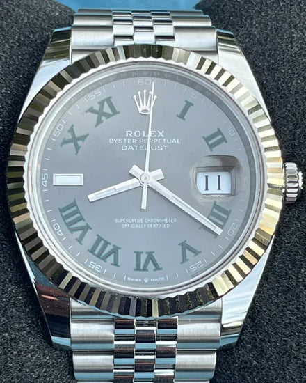 2025 Rolex Datejust "Wimbledon" 41MM Slate Dial Jubilee Bracelet (126334)