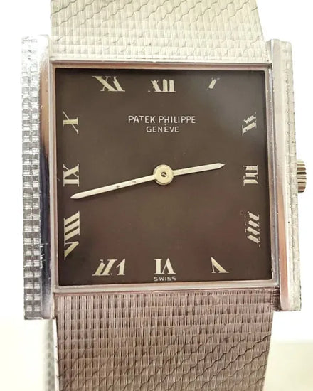 Patek Philippe Gondolo Vintage 26.3MM Gray Dial White Gold Bracelet (3570-1)