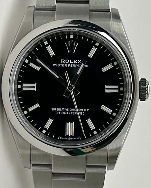 (Angie Working) 2023 Rolex Oyster Perpetual 36MM Black Dial Oyster Bracelet (126000)