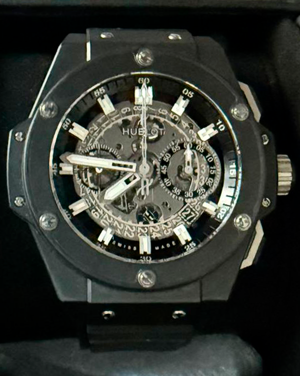 Hublot King Power Unico 48MM Skeleton Dial Rubber Strap (701.CI.0170.RX)