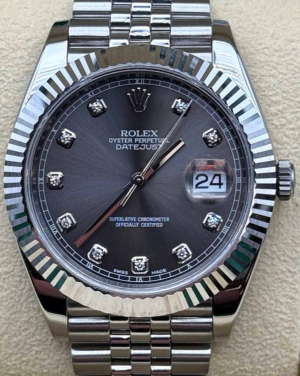 2018 Rolex Datejust 41MM Rhodium Dial Jubilee Bracelet (126334)