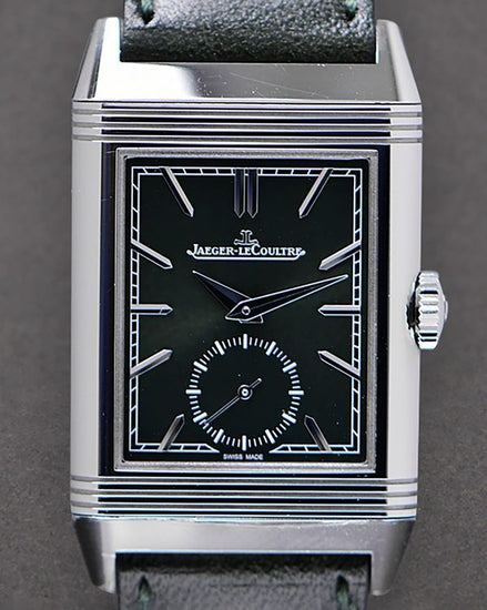 2021 Jaeger-LeCoultre Reverso Tribute Monoface Small Seconds 27.4MM Green Dial Leather Strap (Q397843J)