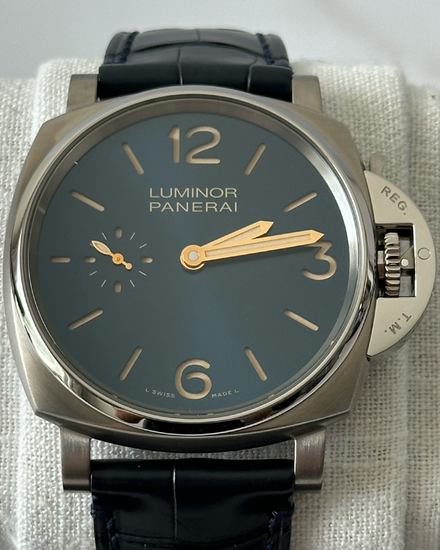 2018 Panerai Luminor Due 42MM Blue Dial Leather Strap (PAM00728)
