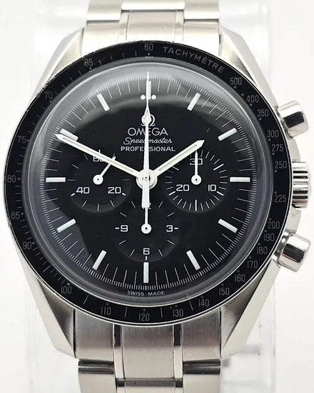 Omega Speedmaster Professional Moonwatch 42MM Black Dial Steel Bracelet (3570.50.00)